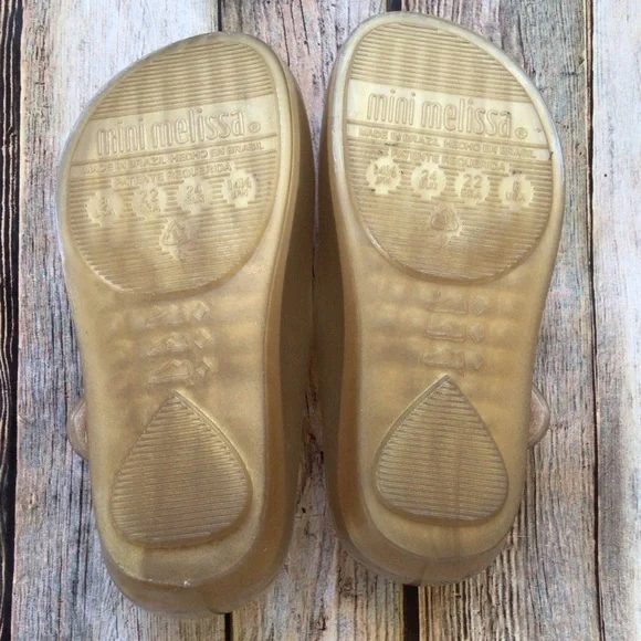 NEW Mini Melissa Ultra Girl Chrome Flower Shoes - Picture 6 of 6